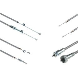 Bowden Cable Set + Speedometer Cable for NSU Fox 2T/4T - Grey