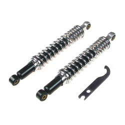 (Pair) Shock absorber struts rear chrome-plated for Simson S50 S51 S70 E S83 SR50