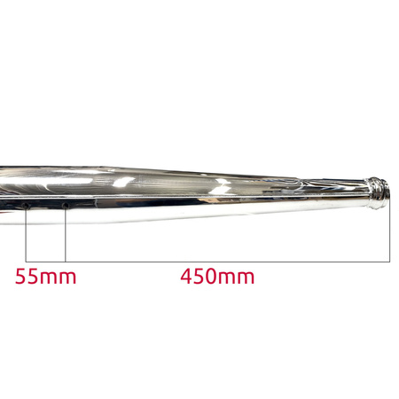 (para) Tłumik wydechu dla CZ 350 6V - chromowany
