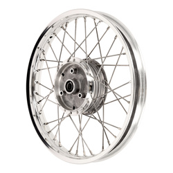 Spoked Wheel for SIMSON DUO, KR51/1/2, S50, S51 — Polished Alloy Rim