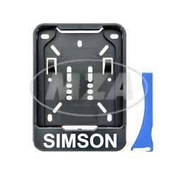 Wechsel-Kennzeichenhalterung mit Aufdruck für Simson S50 S51 S70 SR50 KR51/2 SR4