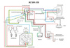Wiring Harness for IFA MZ BK350 with Brake Light & Colored Wiring Diagram