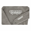 SIMSON Oversized Hoodie – Stonewashed Grey, Size M (Biker/Rider)