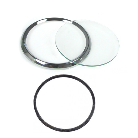 80mm tachoring + glass & gasket for MAW/DZM - MZ ETZ/TS/AWO/EMW/IFA/BK