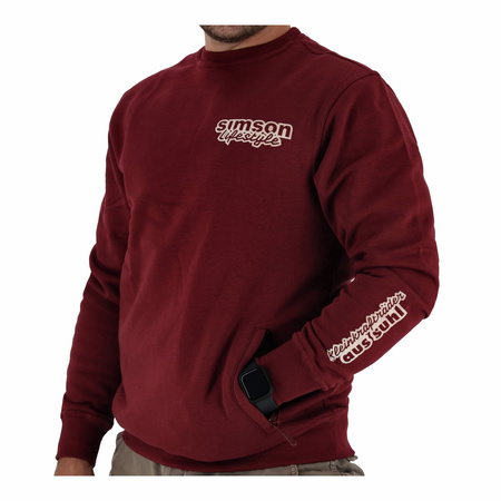 SIMSON Lifestyle Motorcycle Pullover - Blackberry, Size S