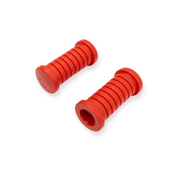 (Paar) Fußrastengummi für Simson S50 S51 S53 S70 S80 KR51 SR4 SR50 SR80 - rot