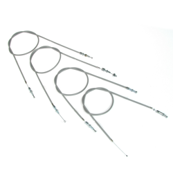 Bowden cable set for Zündapp Super Combinette type 433 429 515 (4 parts) gray