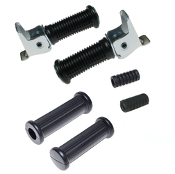 Simson S50 SR4 Passenger Footpeg Rubber & Kickstarter/Shift Set (old)