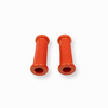 Pair Footpeg Rubbers (old) for Simson S50/S51/S70/KR51/Schwalbe - Red