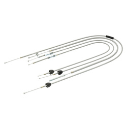 Bowden cable set gray for Simson KR51/1 Hycomat - starter function length 87 mm