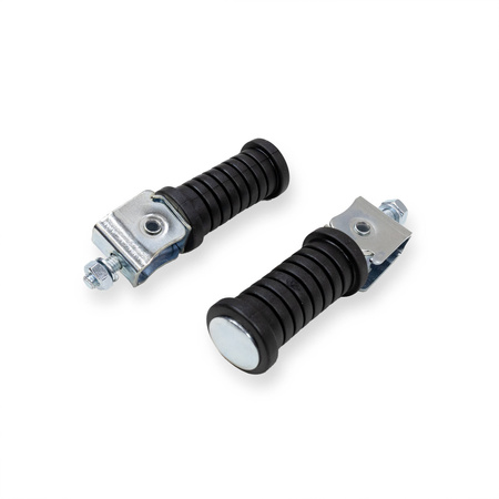 Pair Passenger Footrests (Footpegs) New Grip for MZ ES/TS/ETZ