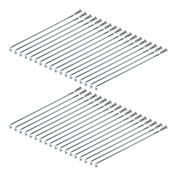 140mm M3.5 Chrome Spokes for Simson 16in - Pack of 36