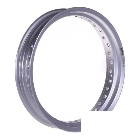17x3.00 36-Spoke Aluminum Rim for Motorcycle - Silver