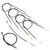 Cable kit + speedometer cable for DKW RT175S/RT200S (6pc) - black