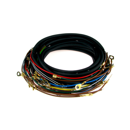 MZ TS125/TS150 wiring harness (Standard) with color diagram