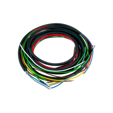 Wiring Harness for IFA MZ BK350 with Brake Light & Colored Wiring Diagram