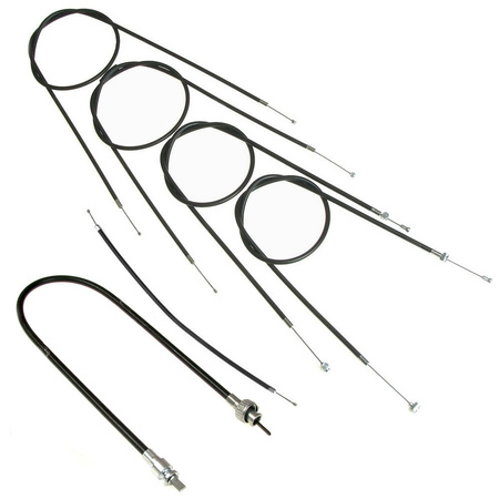 Bowden cable set suitable for IZ 49 with speedometer cable (6 pieces)