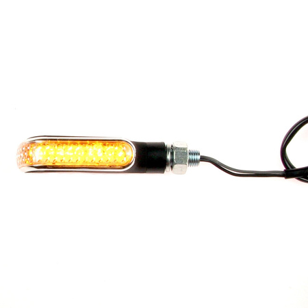 2x indicator LED M10x1.25 9-LED rear / front for scooter ATV motorcycle (E-approved)