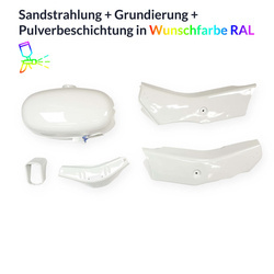 Powder-Coated Service Tank Set for Simson SR4 Star/Spatz - Custom RAL