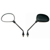 2x Universal M10 Oval Side Mirrors L+R for Motorcycle, Jawa, MZ