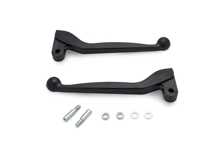 Handbrake lever + clutch lever (aluminum) for Simson S50 S51 S70 SR50 -black