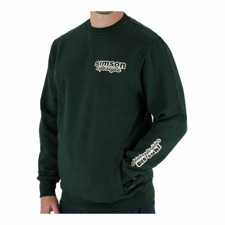 SIMSON Lifestyle Pullover, Bistro Green, Size XL - Motorcycle Gear