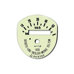 Speedometer Dial for Wappentacho (Horseshoe) – Fits Simson SR1/SR2