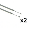 2x Throttle Cable (Bowden) for IFA MZ BK 350 - Grey