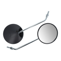 Rearview mirror set pair for Simson S50 S51 KR51/2 SR50 – Chrome, Ø110mm shell shape