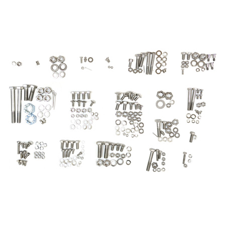 Stainless steel screw set 247 pcs. Hexagon screw A2 for Simson 425 AWO tours