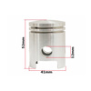 Set Zylinder 60ccm ø41 + Kopf + Dämpfungsgummis für Simson S51 S50 SR50 KR51