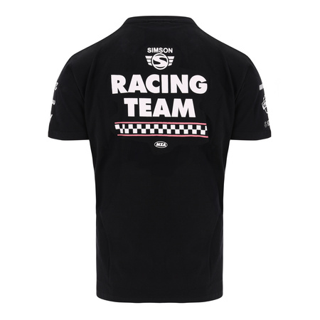 T-Shirt for Simson – Racing Team Design, Black, L, Short Sleeve