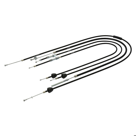 Bowden cable set black for Simson KR51/1 - Hycomat, starter function length 38mm
