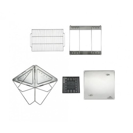 Portable Foldable Camping Grill for Motorcycle Tours & Outdoor Adventures