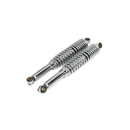 Pair of struts shock absorbers suitable for MZ ETZ TS SIMSON - chrome, 360mm