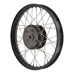 Speichenrad 1,50x16 Zoll für SIMSON DUO, KR51, S50-S53, S70, SR4, Schwarz
