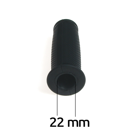 Paar Griffgummis 22 mm ballige Form für AWO Touren Sport, EMW R35, IWL - schwarz