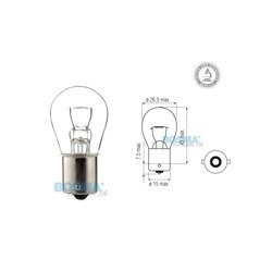 Glühlampe Glühbirne 6V P21W BA15s (E) Blinker Bremslicht für Simson, MZ 