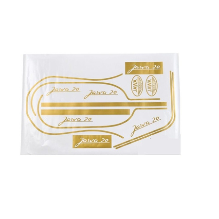 Jawa 50 Type 20 Decal & Stripe Sticker Set with Lettering