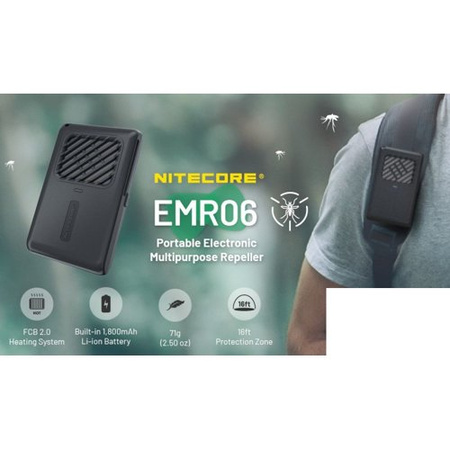 NITECORE EMR06 für Outdoor-Einsätze - Chemische & Öko-Mückenabwehr