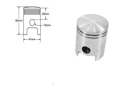 Set Zylinder 60ccm + Kolben + Kolbenringe + Dichtung für Simson S51 SR50 KR51/2