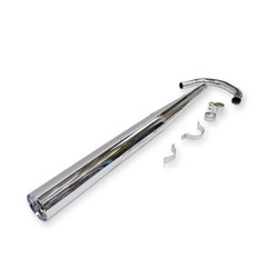 Chrome straight exhaust system for MZ ES 175/2, 250/2 Trophy & ETS 250