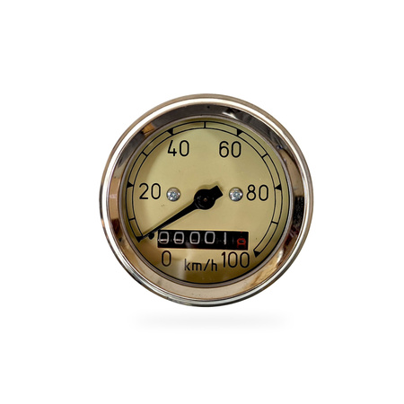 Tachometer + Kugellampe 12V ø60mm für MZ RT125/1/2/3, IWL Berlin Pitty Wiesel