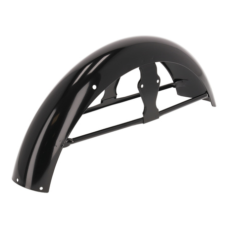Front Fender/Mudguard for Simson S50/S51, Black with Brace, Primed