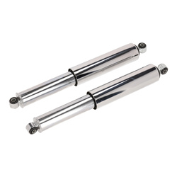Set: Federbeine hinten 340mm für Simson Schwalbe, Star & Duo — Chromfinish