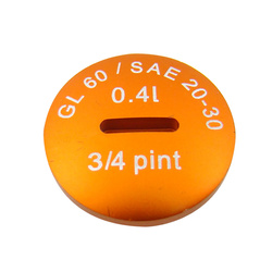 Verschlussschraube Aluminium eloxiert für Öleinfüllöffnung für Simson S51 SR50 KR51 - orange