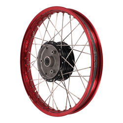 Spoke Wheel 1.50x16 Inch Alloy Rim for SIMSON DUO, KR51/1, KR51/2 – Red Anodized