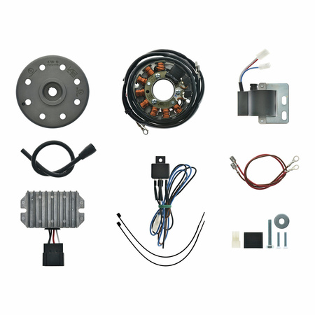 Magnetoelektryczny układ zapłonowy 6V 75W do MZ ES125,150 TS125,150 - W pełni elektroniczny