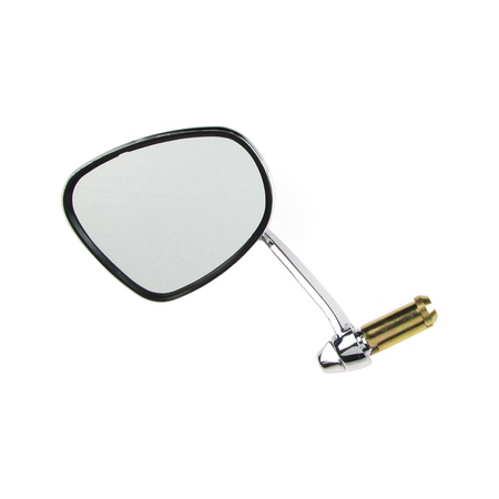 Plug-in mirror kidney shape left for Simson AWO SR2, IWL MZ ES RT BK, EMW - chrome