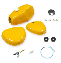 Fuel Tank (Buffalo) + Cap + Petcock for Simson S50/S51/S70 Sahara Brown